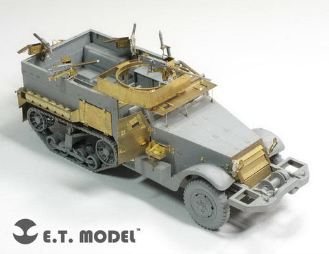 E.T.モデル E35-144 1/35 WWIIアメリカ M2A1 ハーフトラック(ドラゴン 6329用) エッチングパーツ