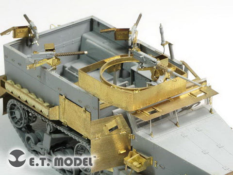 E.T.モデル E35-144 1/35 WWIIアメリカ M2A1 ハーフトラック(ドラゴン 6329用) エッチングパーツ