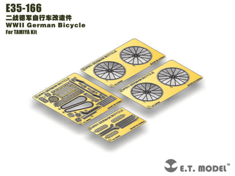 E.T.モデル E35-166 1/35 WWII ドイツ 自転車(タミヤ 用) エッチングパーツ
