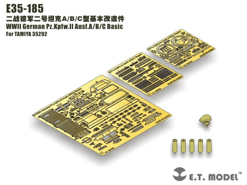E.T.モデル E35-185 1/35 WWII ドイツ II号戦車A/B/C型 ベーシックセット(タミヤ 35292用) エッチングパーツ