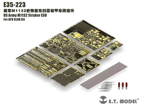 E.T.モデル E35-223 1/35 アメリカ陸軍 M1132 ストライカー ESV(AFV CLUB 用) エッチングパーツ