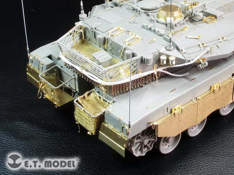 E.T.モデル E35-246 1/35 イスラエル国防軍 メルカバ Mk.3D 後期 LIC(モンモデル TS-025用) エッチングパーツ