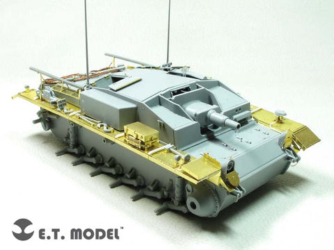 E.T.モデル E35-256 1/35 WWII ドイツ III号突撃砲E型 ベーシックセット(ドラゴン/スマートキット用) エッチングパーツ