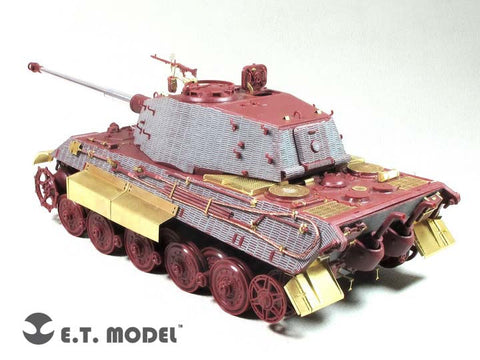 E.T.モデル E35-259 1/35 WWII ドイツ キングタイガー(ヘンシェル砲塔)ベーシックセット(モンモデル 用) エッチングパーツ