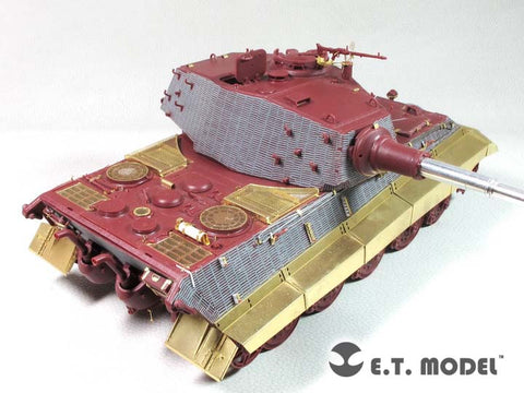 E.T.モデル E35-259 1/35 WWII ドイツ キングタイガー(ヘンシェル砲塔)ベーシックセット(モンモデル 用) エッチングパーツ