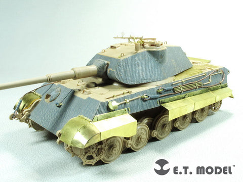 E.T.モデル E35-273 1/35 WWII ドイツ キングタイガー ポルシェ砲塔用ベーシックセット(モンモデル 用) エッチングパーツ