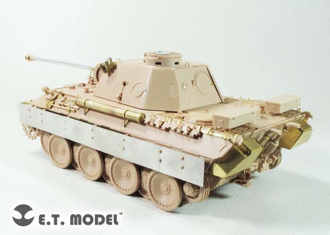 E.T.モデル E35-274 1/35 WWII ドイツ パンサーD型(中/後期生産型)セット(モンモデル 用) エッチングパーツ