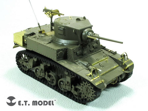 E.T.モデル E35-280 1/35 アメリカ M3スチュアート軽戦車後期型(タミヤ 35360用) エッチングパーツ