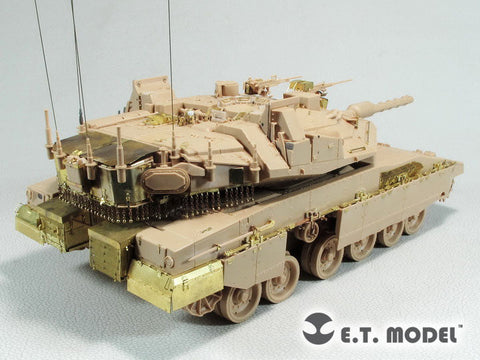 E.T.モデル E35-282 1/35 イスラエル メルカバMk4Mトロフィーアクティブ防御システム搭載仕様用ベーシックセット(モンモデル 用) エッチングパーツ
