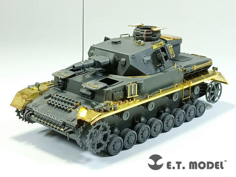 E.T.モデル E35-303 1/35 WWII ドイツ IV号戦車F型用ベーシックセット(タミヤ 35374用) エッチングパーツ