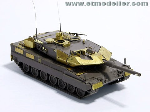 E.T.モデル E72-002 1/72 現用ドイツ レオパルト2 A5(レベル 0389用) エッチングパーツ