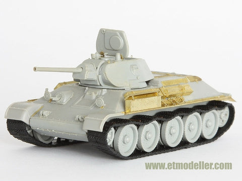 E.T.モデル E72-005 1/72 WWII ソビエト T-34/76 1941年型(ドラゴン用) エッチングパーツ