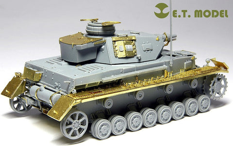 E.T.モデル E72-007 1/72 WWII ドイツ IV号戦車 F1型(ドラゴン 7321用) エッチングパーツ