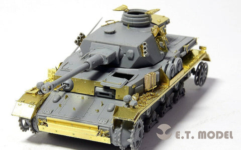 E.T.モデル E72-014 1/72 WWII ドイツ IV号戦車G型(ドラゴン 7278用) エッチングパーツ
