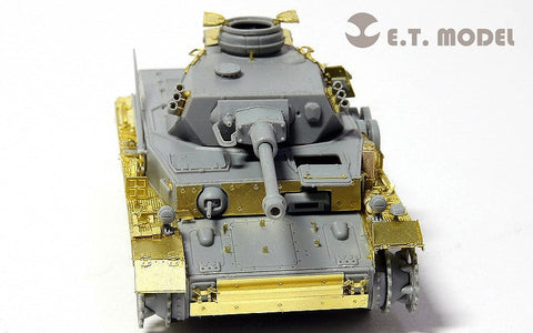E.T.モデル E72-014 1/72 WWII ドイツ IV号戦車G型(ドラゴン 7278用) エッチングパーツ