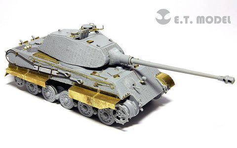 E.T.モデル E72-020 1/72 WWII ドイツ キングタイガー(ポルシェ砲塔)(ドラゴン 7254用) エッチングパーツ