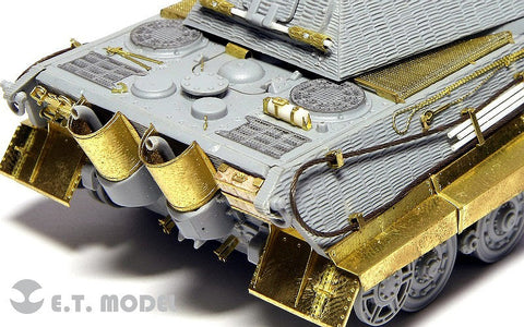 E.T.モデル E72-020 1/72 WWII ドイツ キングタイガー(ポルシェ砲塔)(ドラゴン 7254用) エッチングパーツ