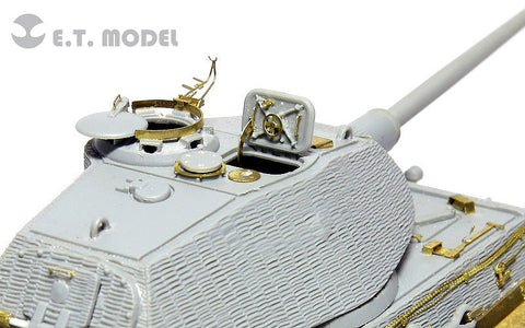 E.T.モデル E72-020 1/72 WWII ドイツ キングタイガー(ポルシェ砲塔)(ドラゴン 7254用) エッチングパーツ