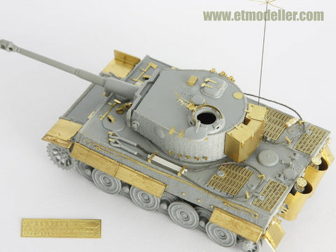 E.T.モデル E72-023 1/72 WWII ドイツ タイガーI 雑具箱(汎用) エッチングパーツ
