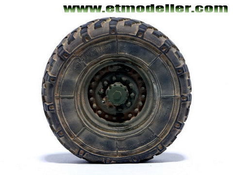 E.T.モデル ER35-002 1/35 現用 アメリカ M1078 LMTV 自重変形ロードホイール(トランぺッター 01004用)