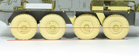 E.T.モデル ER35-012 1/35 カナダ LAV III 自重変形ロードホイール(トランぺッターキット)