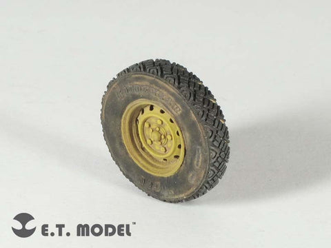 E.T.モデル ER35-019 1/35 ディフェンダーXD W.M.I.K 自重変形ロードホイール(G90)タイプ1(ホビーボス 82446用)