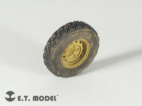 E.T.モデル ER35-019 1/35 ディフェンダーXD W.M.I.K 自重変形ロードホイール(G90)タイプ1(ホビーボス 82446用)