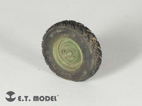 E.T.モデル ER35-020 1/35 ディフェンダーXD W.M.I.K 自重変形ロードホイール(G90)タイプ2(ホビーボス 82446用)