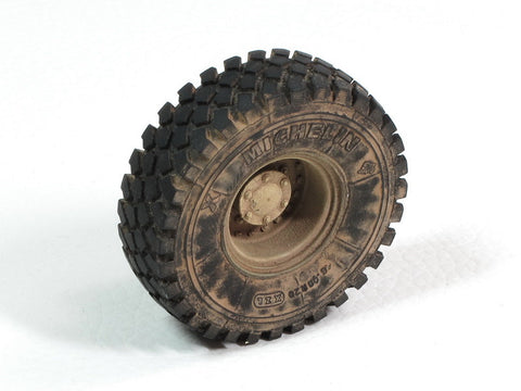 E.T.モデル ER35-043 1/35 現用 バッファロー 6X6 MPCV 自重変形ロードホイール(ブロンコ 35100用)