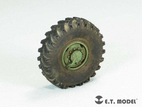 E.T.モデル ER35-056 1/35 ロシア URAL-4320 トラック 自重変形ロードホイール(トランぺッターキット)