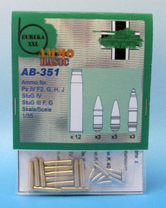 エウレカXXL AB-3501 7,5 cm 弾薬セット Kw.K.40/Stu.K.40 L/43 and L/48用