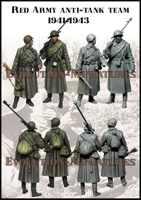 エボリューション EM-35008 1/35 WWII ソビエト 対戦車狙撃兵チーム 1941-1943(2体)