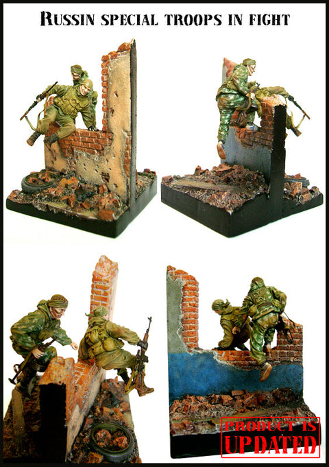 エボリューション EM-35016 1/35 現用 ロシア 戦闘中の特殊部隊兵士(2体)