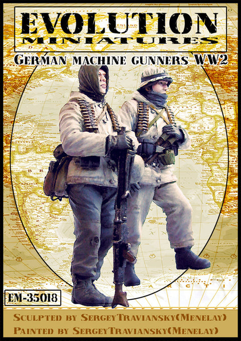 エボリューション EM-35018 1/35 WWII ドイツ 機関銃手 冬季装備(2体)