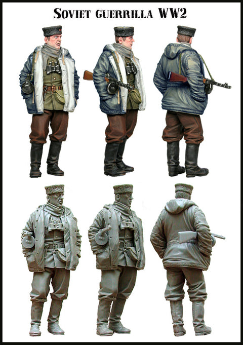 エボリューション EM-35028 1/35 WWII ソビエト パルチザン将校(1体)