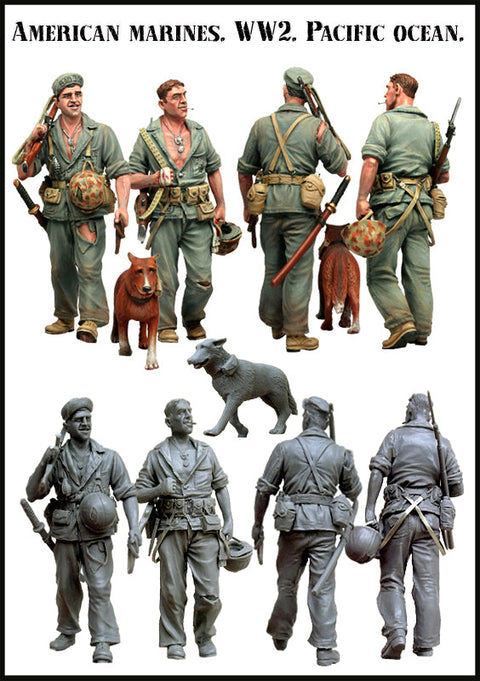 エボリューション EM-35033 1/35 WWII アメリカ 海兵隊 太平洋戦線(1)(2体)
