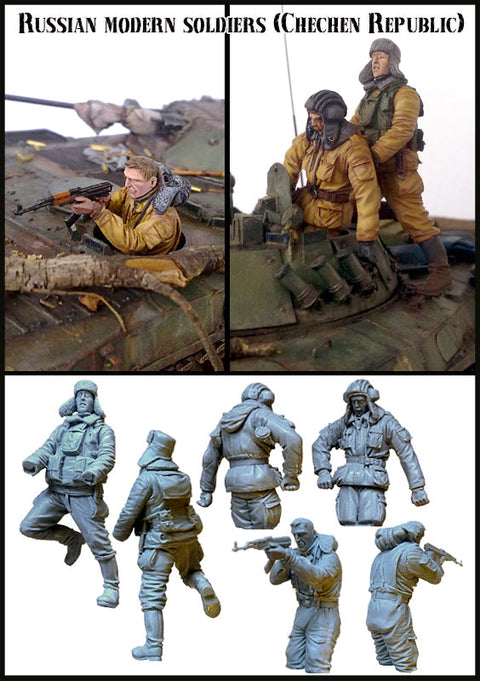 エボリューション EM-35038 1/35 現用 ロシア戦車兵 チェチェン(3体)