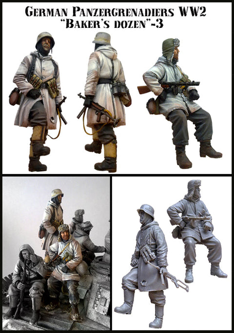 エボリューション EM-35039 1/35 WWII ドイツ 装甲擲弾兵「ベーカーズ・ダズン」(3)(2体)