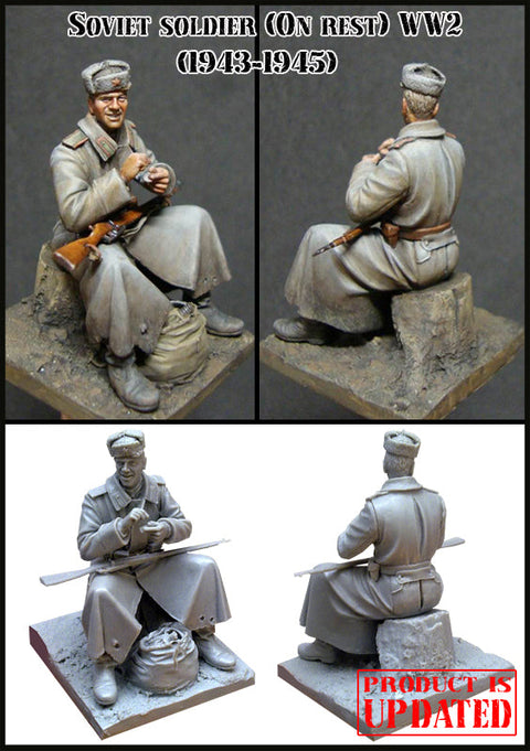 エボリューション EM-35042 1/35 WWII ソビエト 歩兵 休息中 1943-1945(1)(1体)