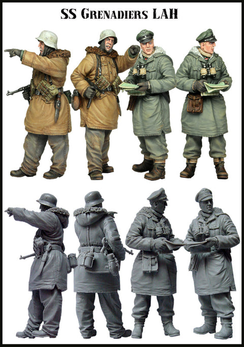 エボリューション EM-35043 1/35 WWII ドイツ 擲弾兵 LAH師団(2体)