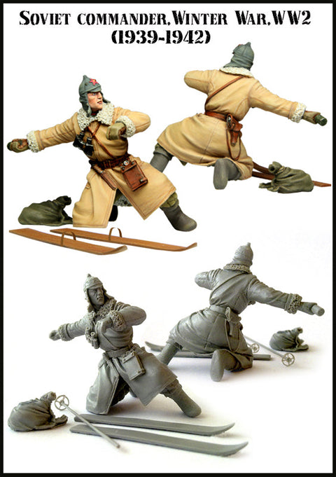 エボリューション EM-35045 1/35 WWII ソビエト スキー兵 指揮官 1939-1942 冬季装備(1体)
