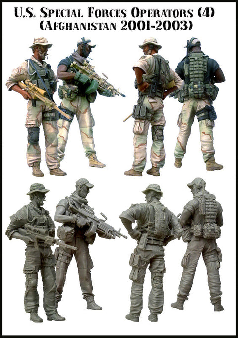 エボリューション EM-35054 1/35 現用 アメリカ 特殊部隊兵士 アフガニスタン 2001-2003(4)(2体)