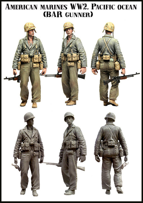 エボリューション EM-35055 1/35 WWII アメリカ海兵隊 BAR射手 太平洋戦線(3)(1体)