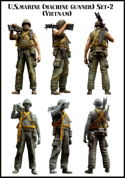 エボリューション EM-35056 1/35 現用 アメリカ海兵隊 機関銃手 ベトナム(2)(1体)