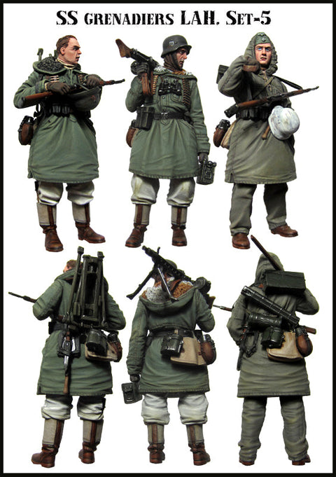 エボリューション EM-35062 1/35 WWII ドイツ 擲弾兵 LAH師団 機関銃チーム(3体)