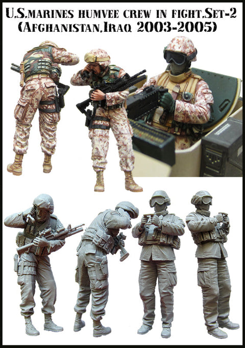 エボリューション EM-35063 1/35 現用 アメリカ 海兵隊 ハンビー搭乗員 戦闘中(2) アフガニスタン・イラク 2003-2005(2体)