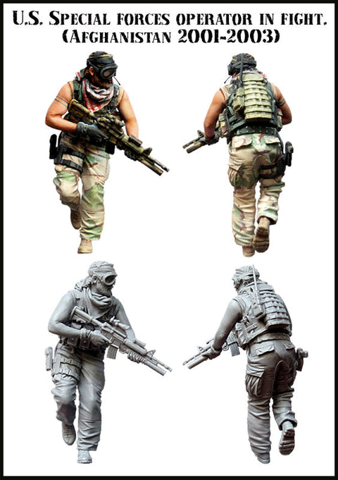 エボリューション EM-35076 1/35 現用 アメリカ 特殊部隊兵士 戦闘中 アフガニスタン 2001-2003(1)(1体)