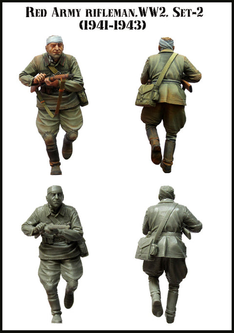 エボリューション EM-35079 1/35 WWII ソビエト 歩兵 戦闘中 1941-1943(1)(1体)
