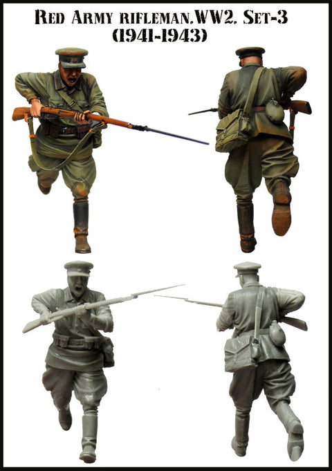 エボリューション EM-35081 1/35 WWII ソビエト 歩兵 戦闘中 1941-1943(2)(1体)