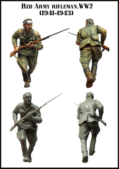 エボリューション EM-35082 1/35 WWII ソビエト 歩兵 戦闘中 1941-1943(3)(1体)